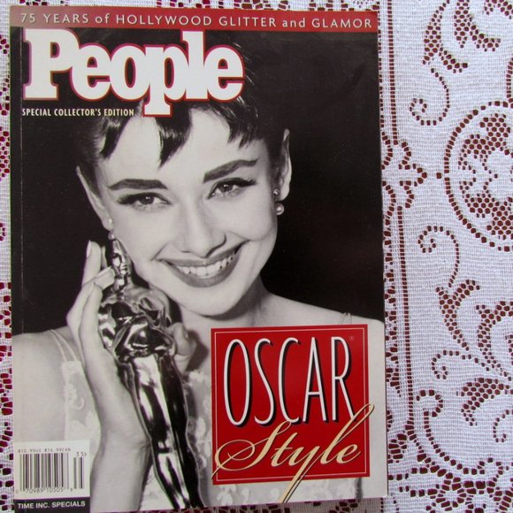 AUDREY HEPBURN - OSCAR STYLE - PEOPLE MAGAZINE - 75 YEARS OF HOLLYWOOD GLITTER - Picture 1 of 11